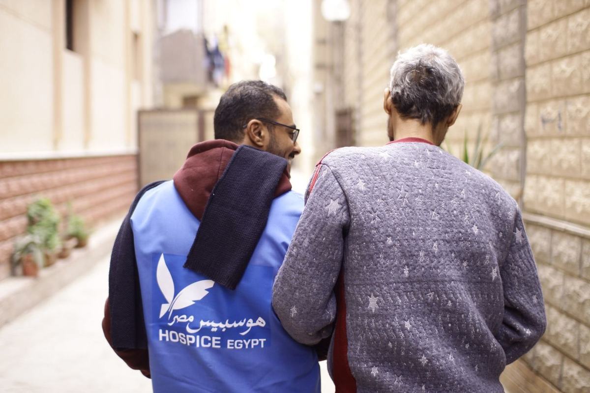 The hospice team fulfils a man's wish to visit churches in Old Cairo.